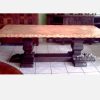 Mesa de madera y mármol