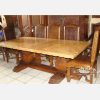 Mesa de madera y mármol
