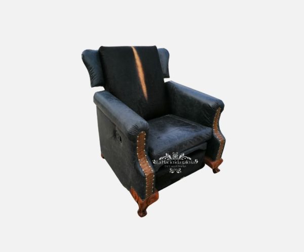 Sillón reclinable patas talladas