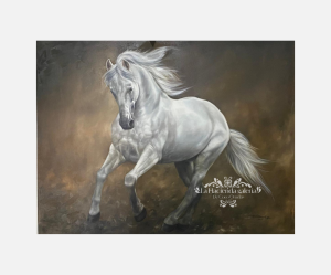 Obra caballo blanco