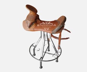 Banco de bar estilo silla de caballo